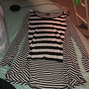 Black and white striped shirt